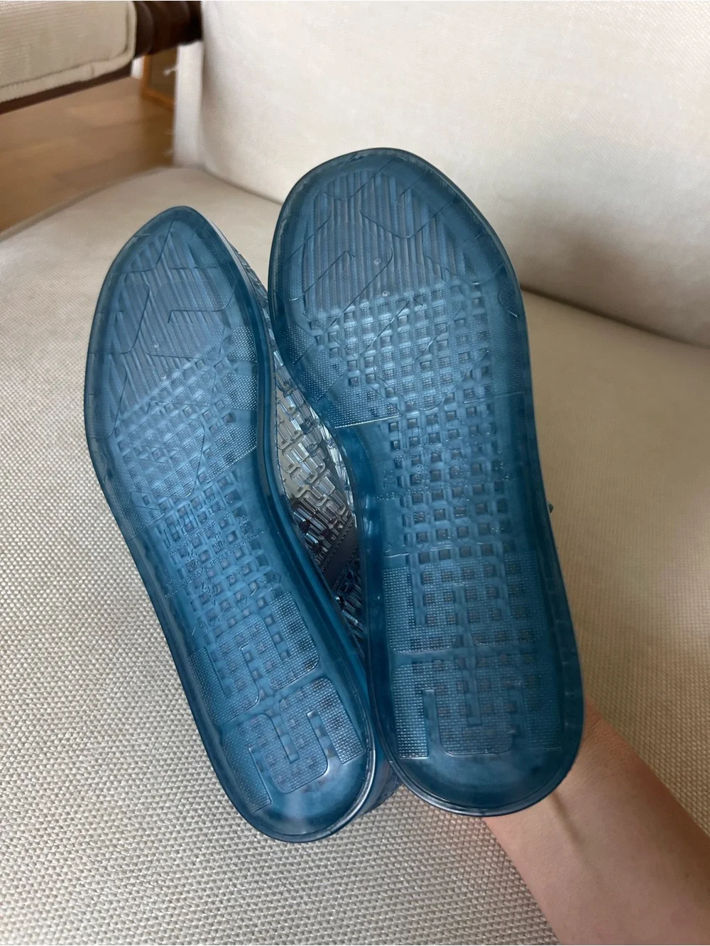 New Melissa Harper Jelly Mary Jane Flats - Picture 5 of 6
